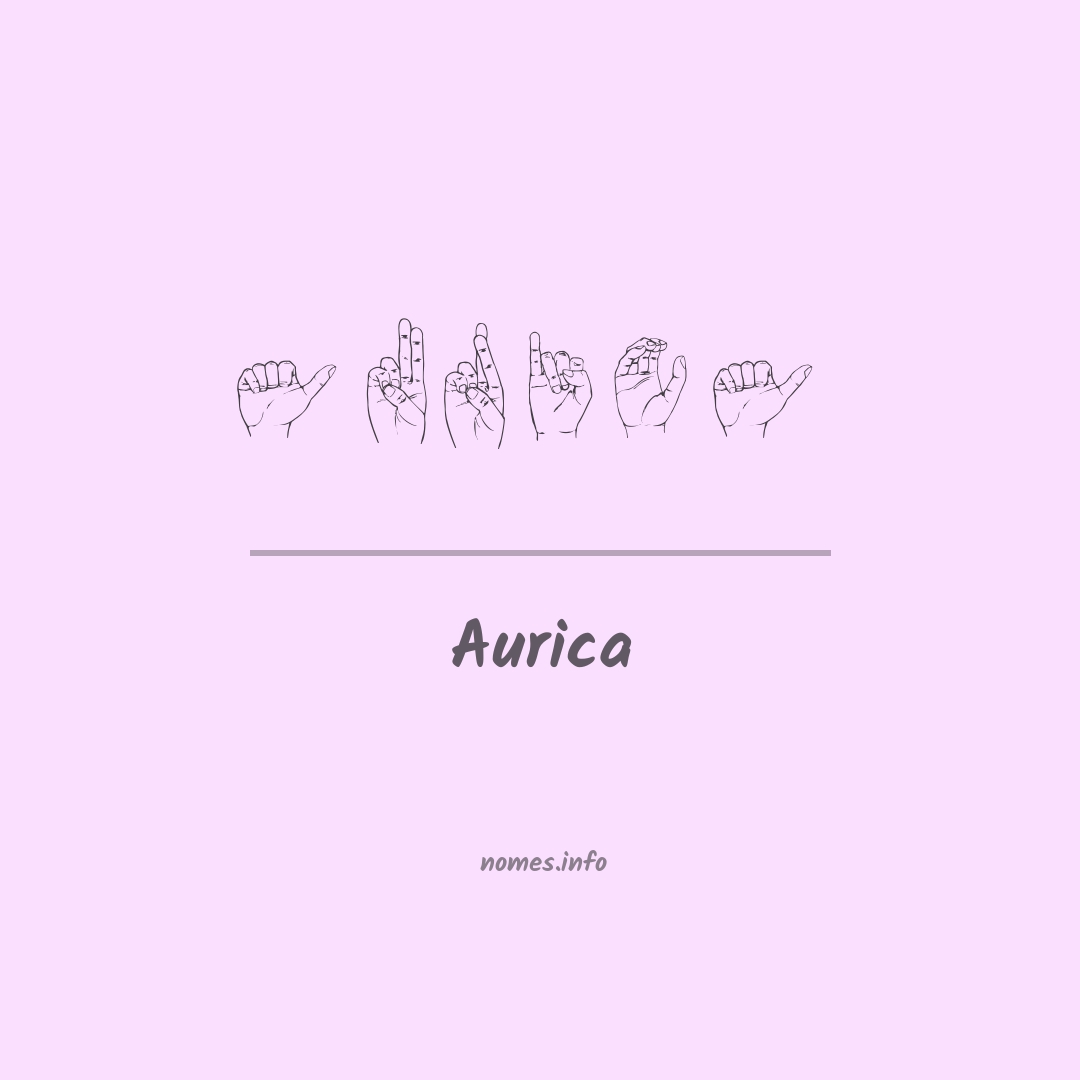 Aurica em Libras