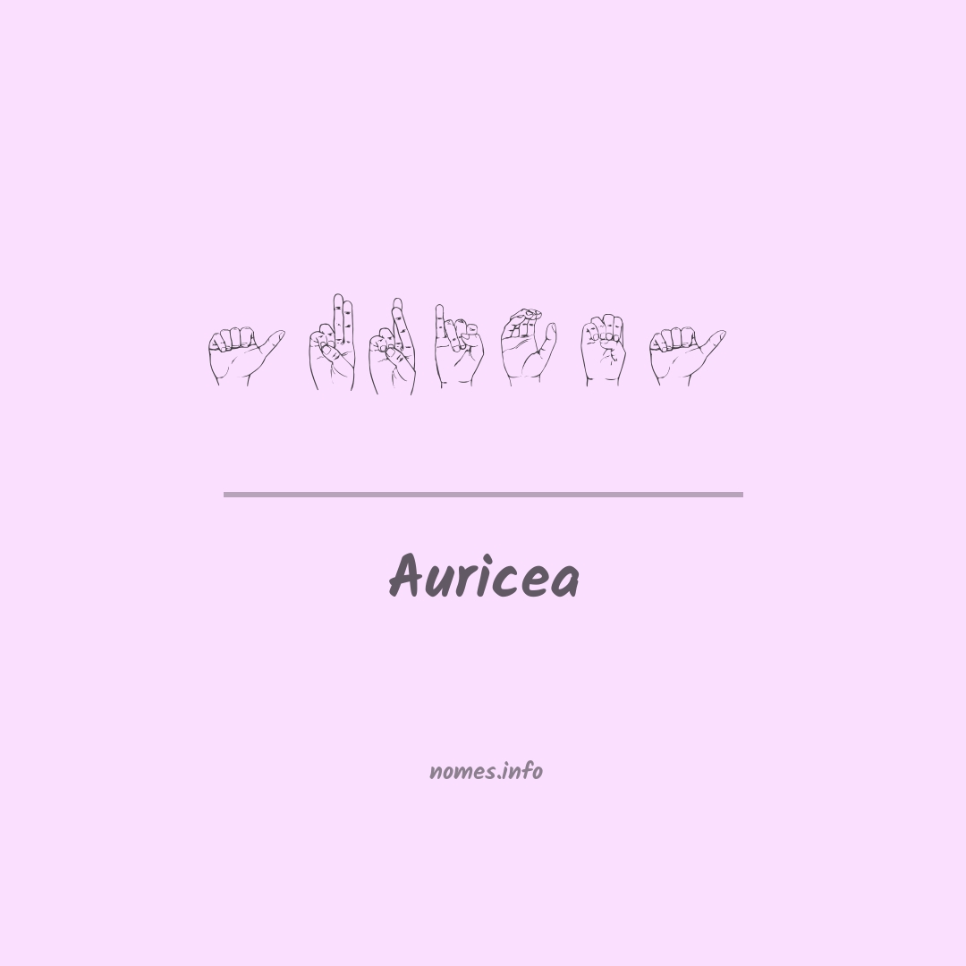 Auricea em Libras