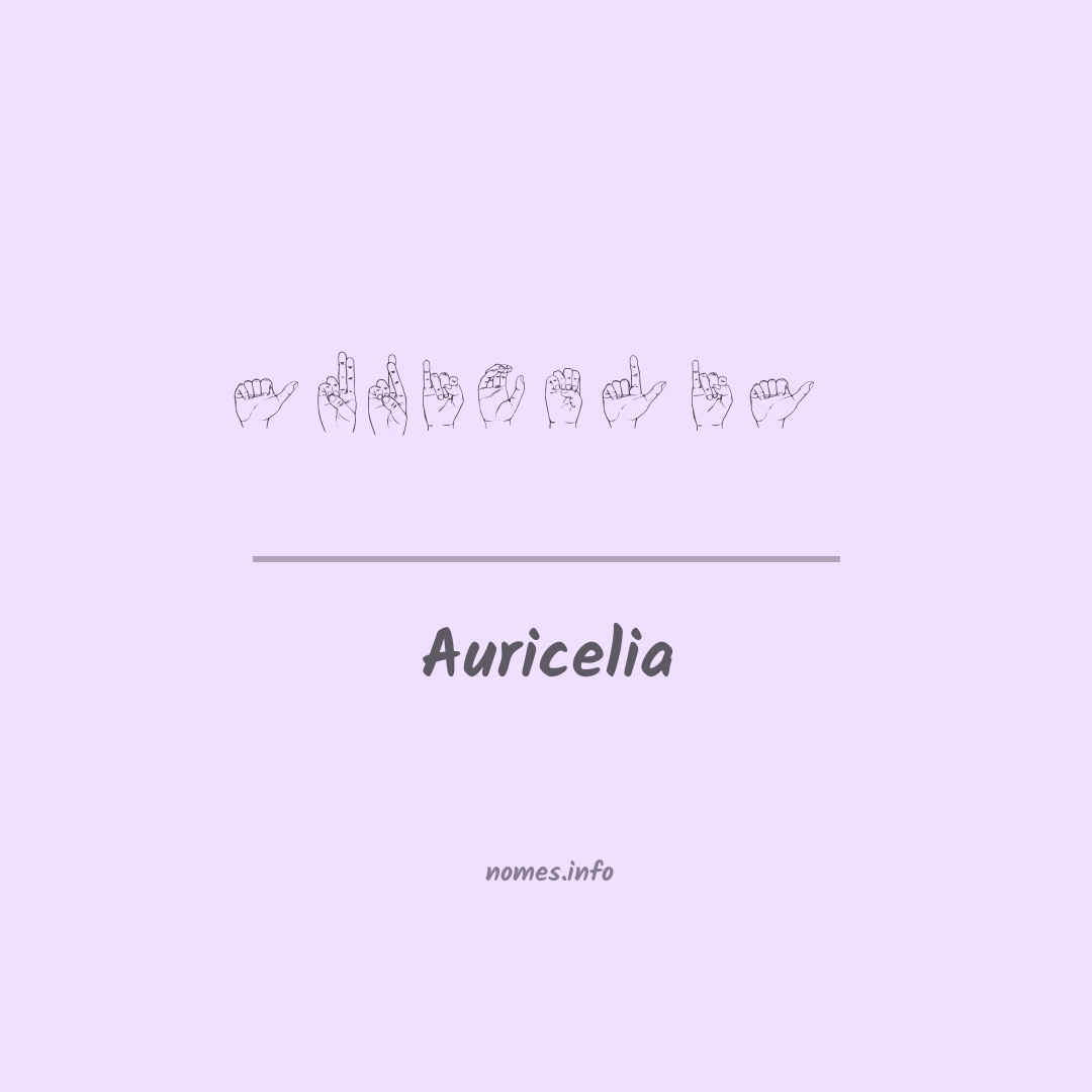 Auricelia em Libras