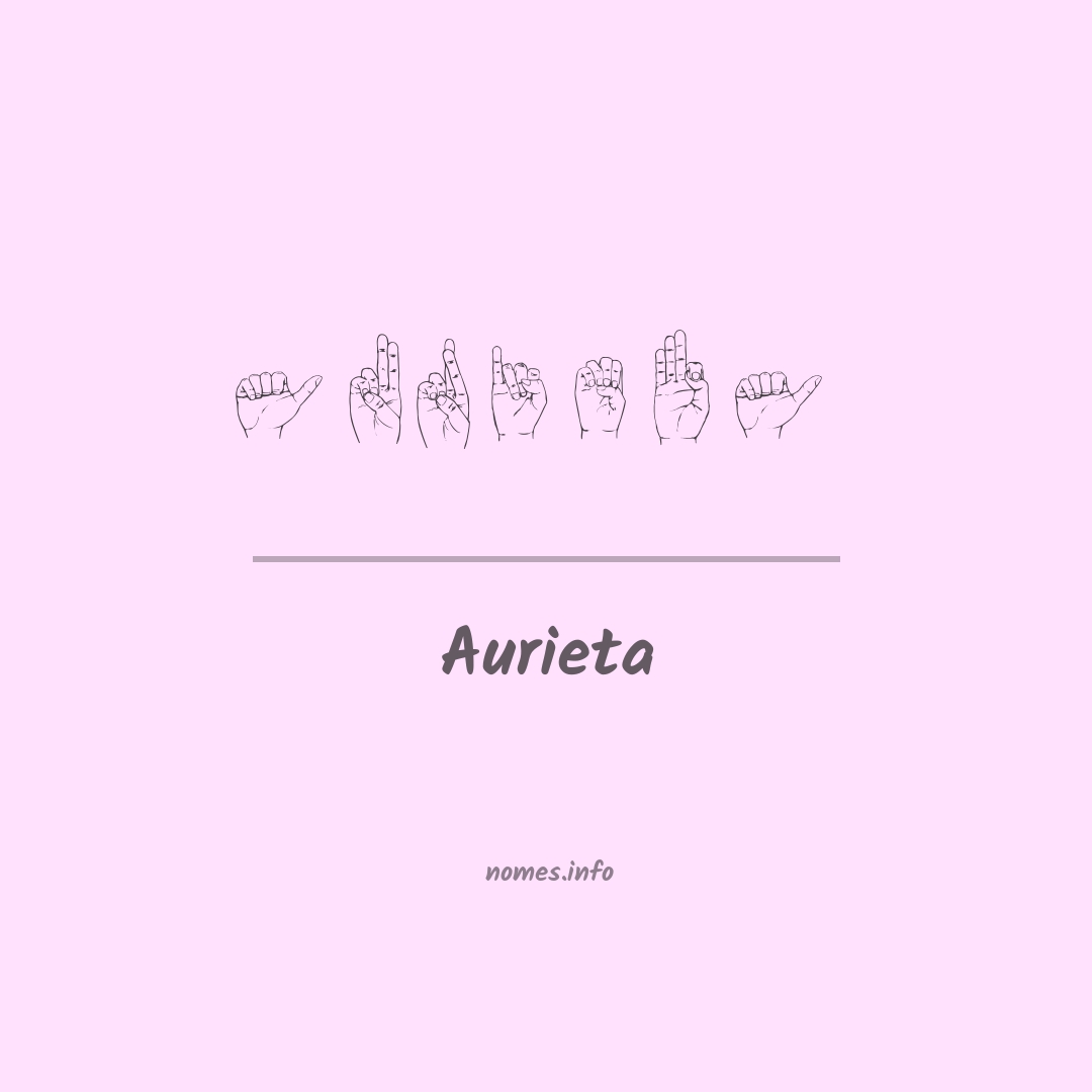 Aurieta em Libras