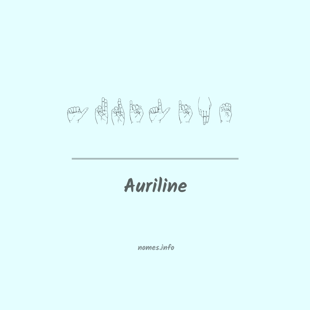 Auriline em Libras
