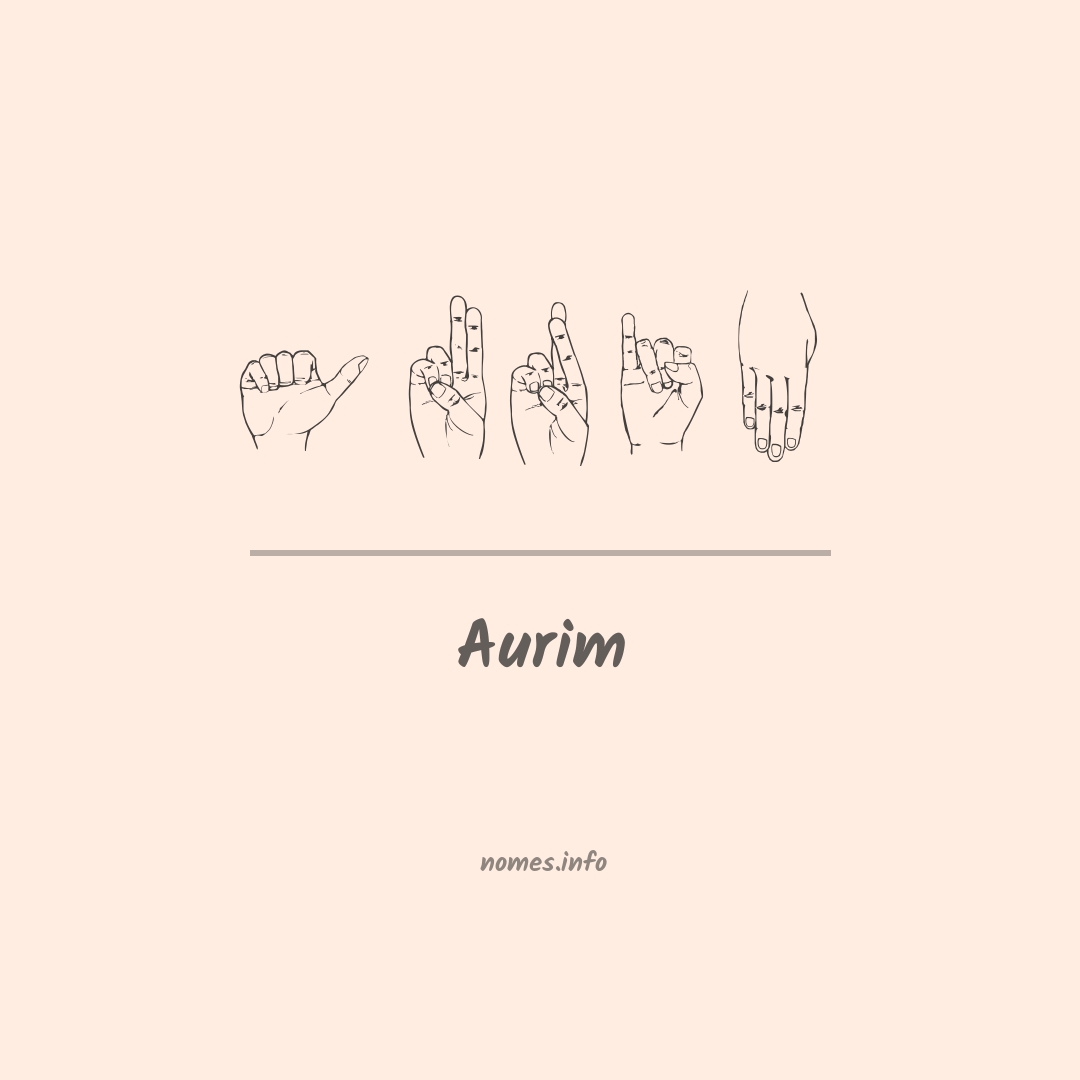 Aurim em Libras
