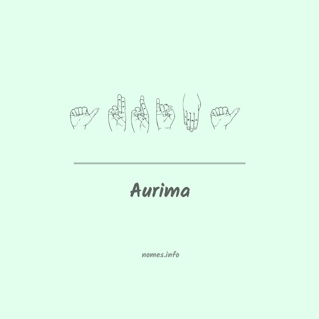 Aurima em Libras
