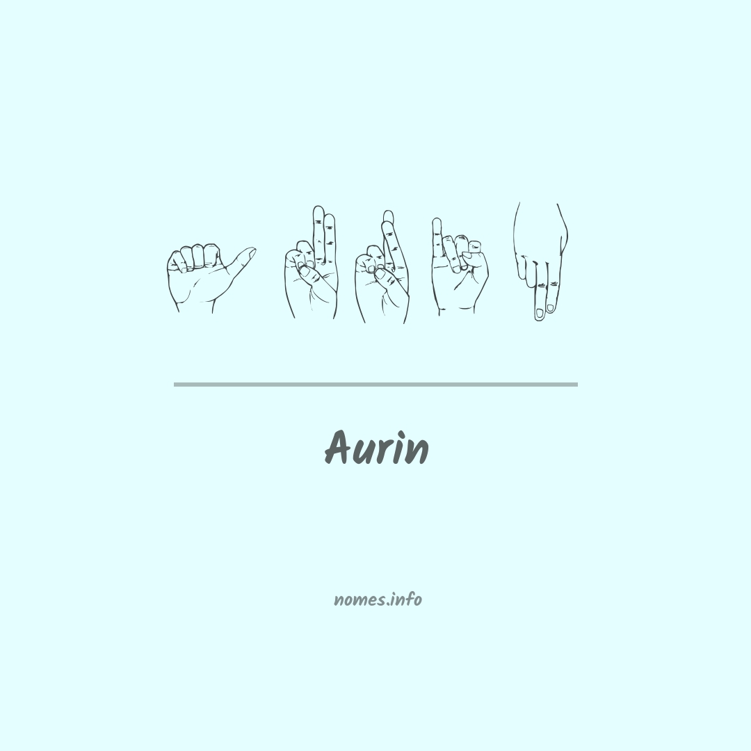 Aurin em Libras