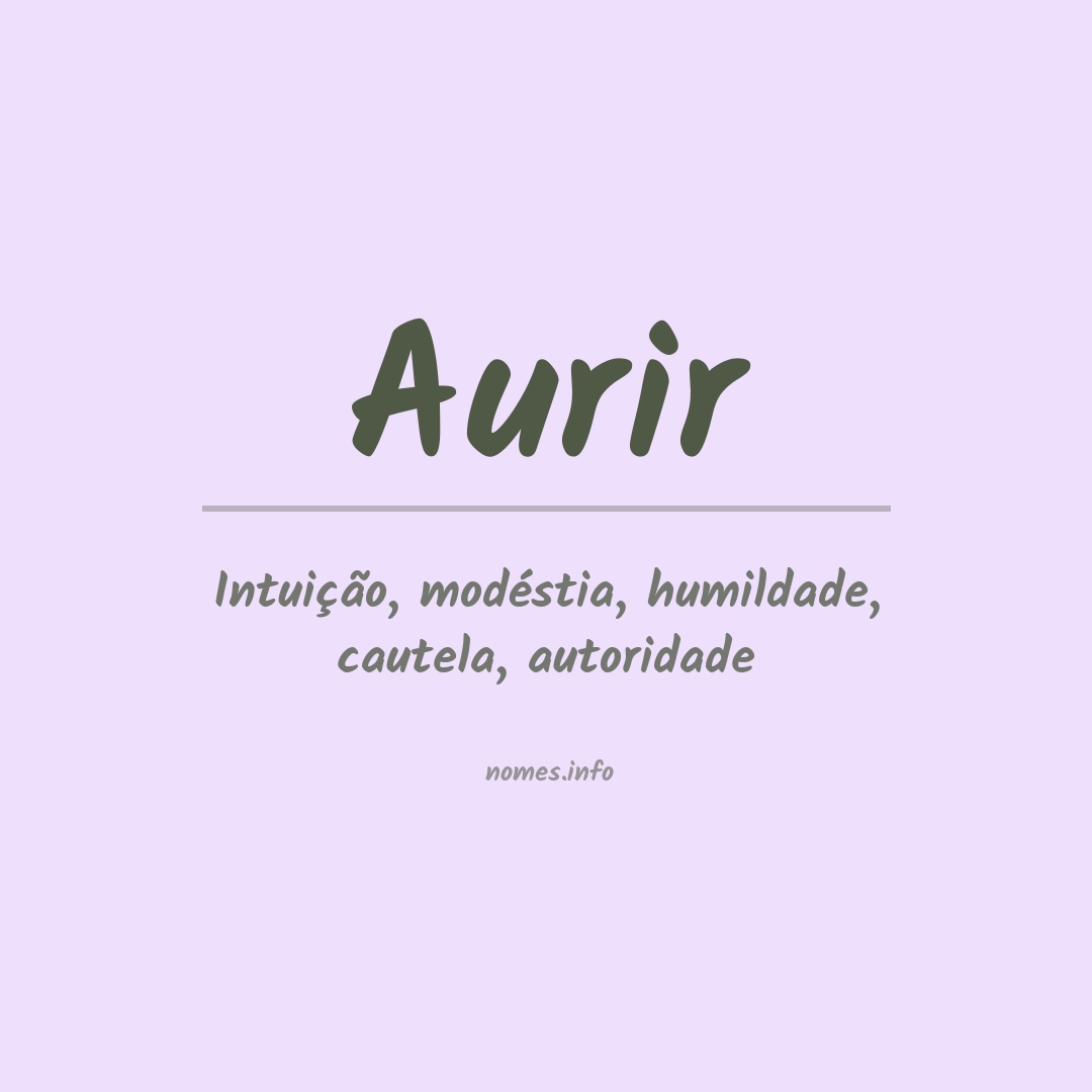 Significado do nome Aurir