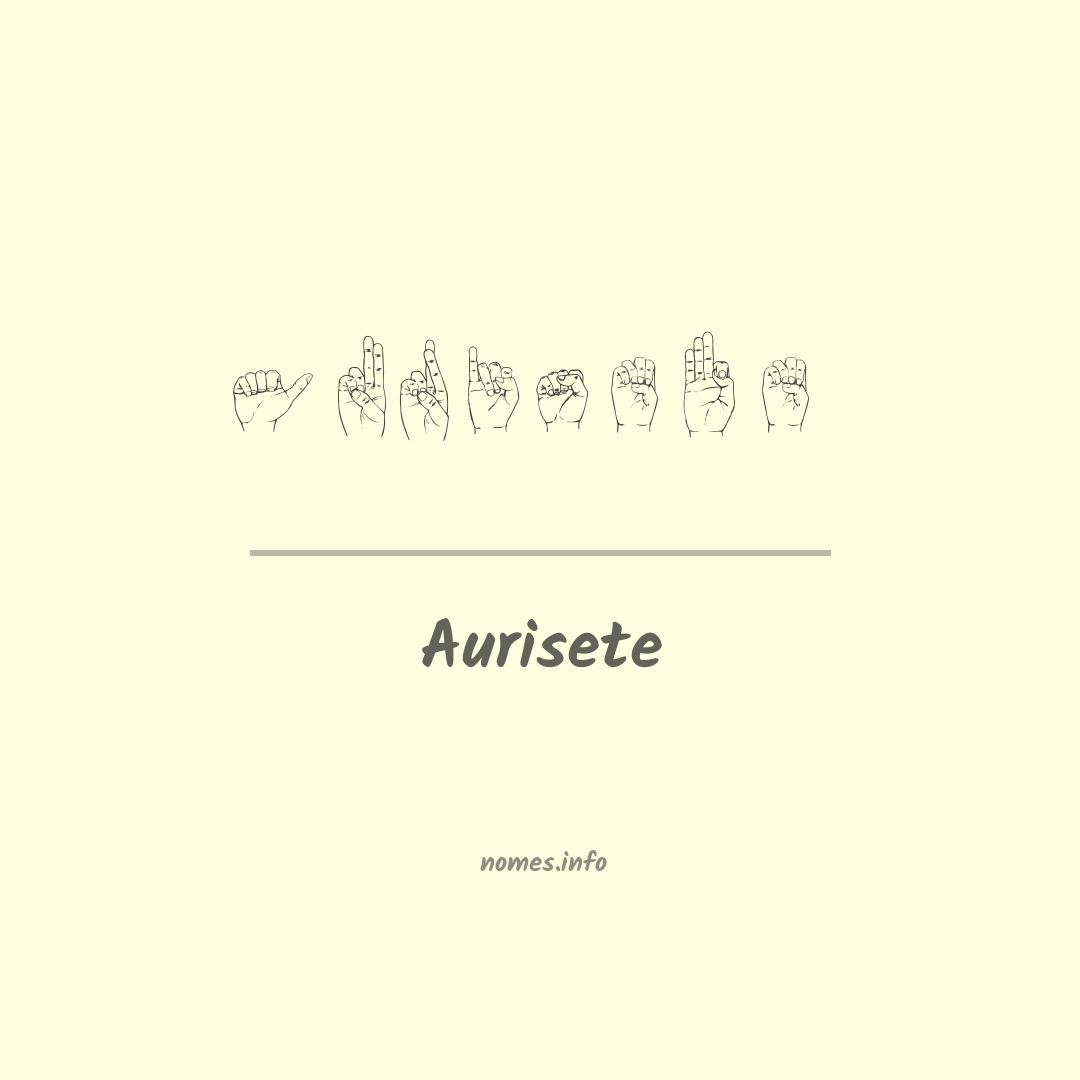 Aurisete em Libras