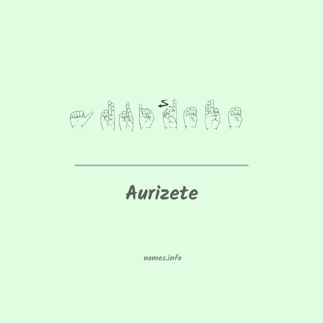 Aurizete em Libras