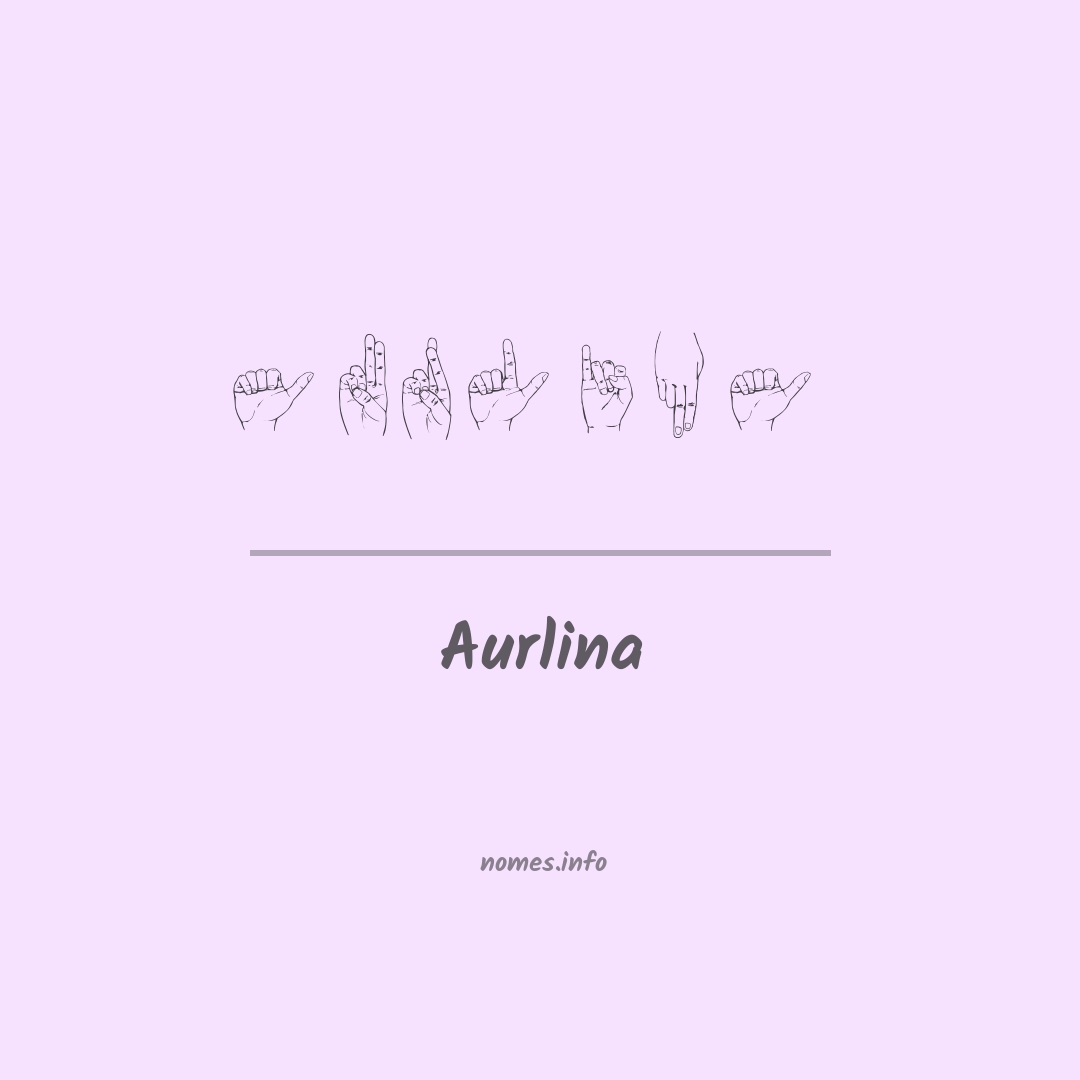 Aurlina em Libras