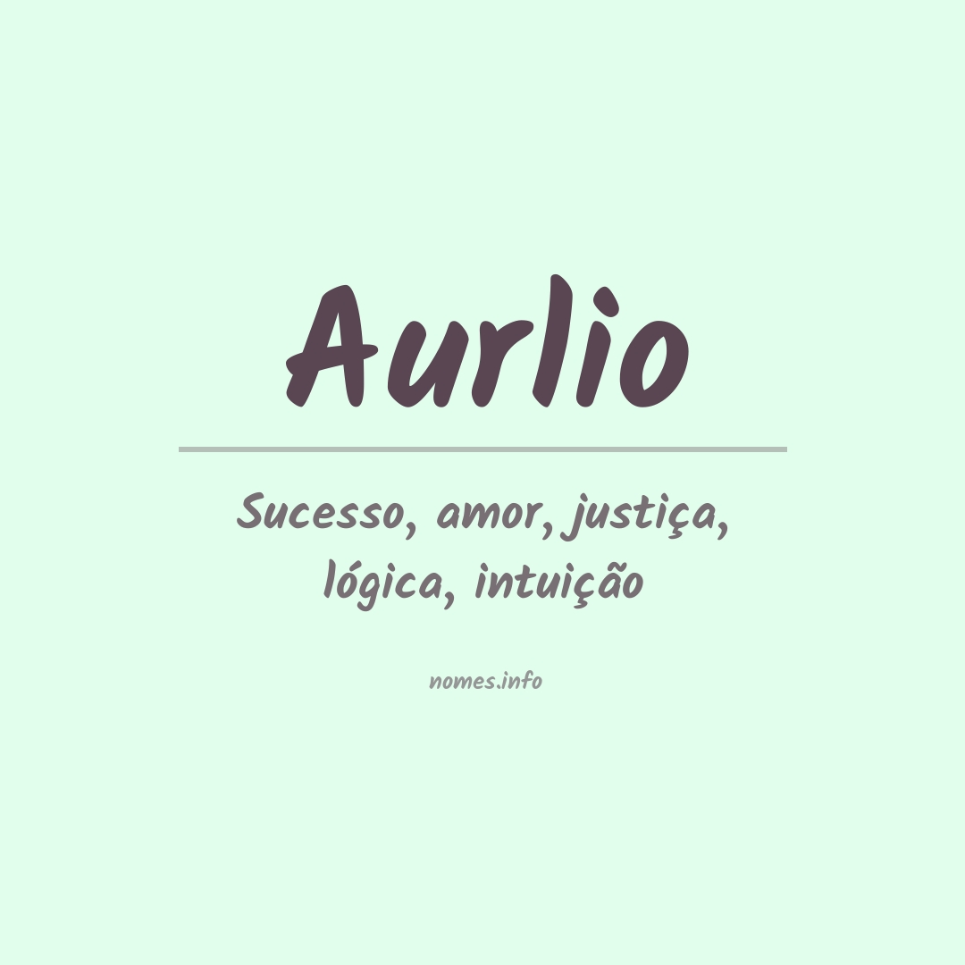 Significado do nome Aurlio