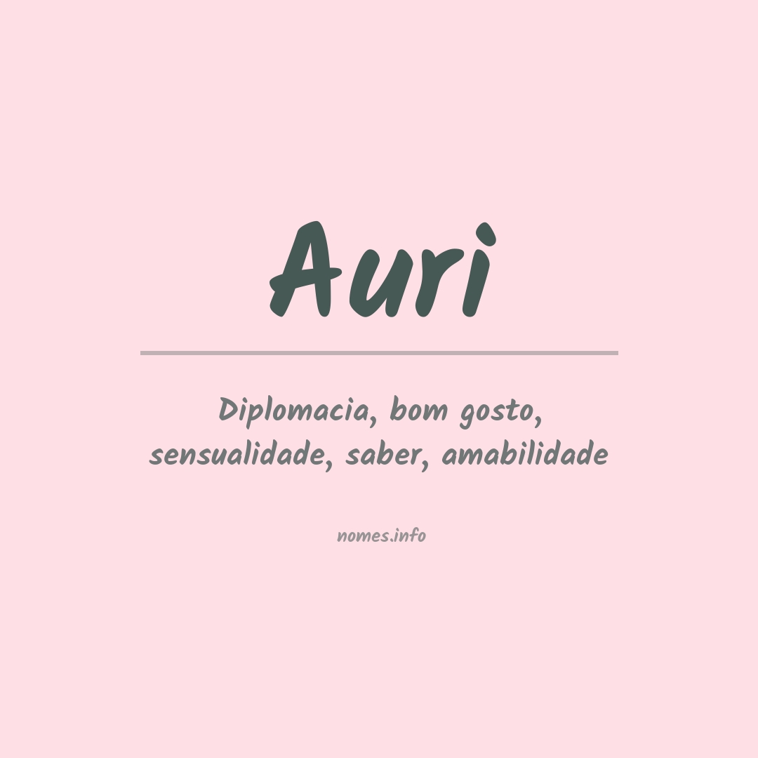 Significado do nome Auri