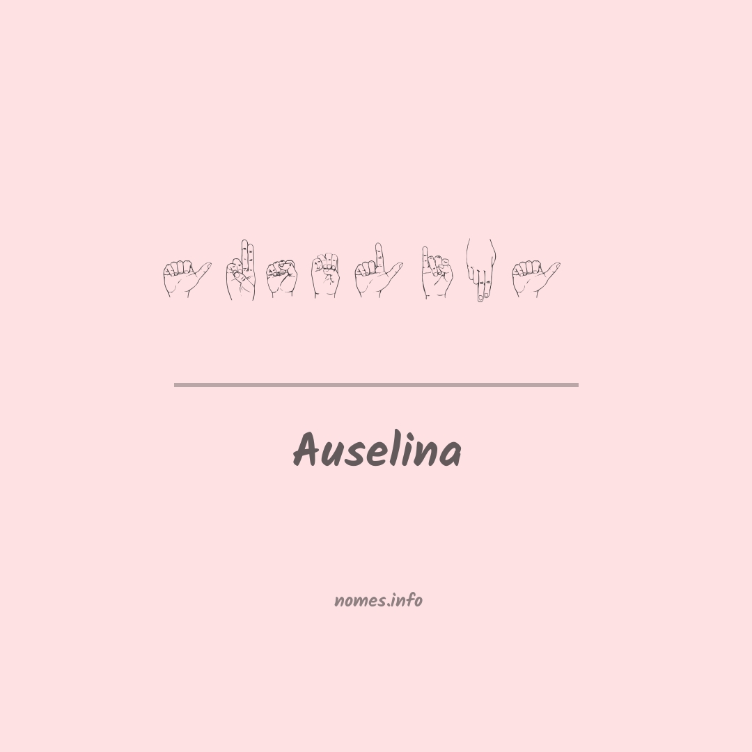 Auselina em Libras