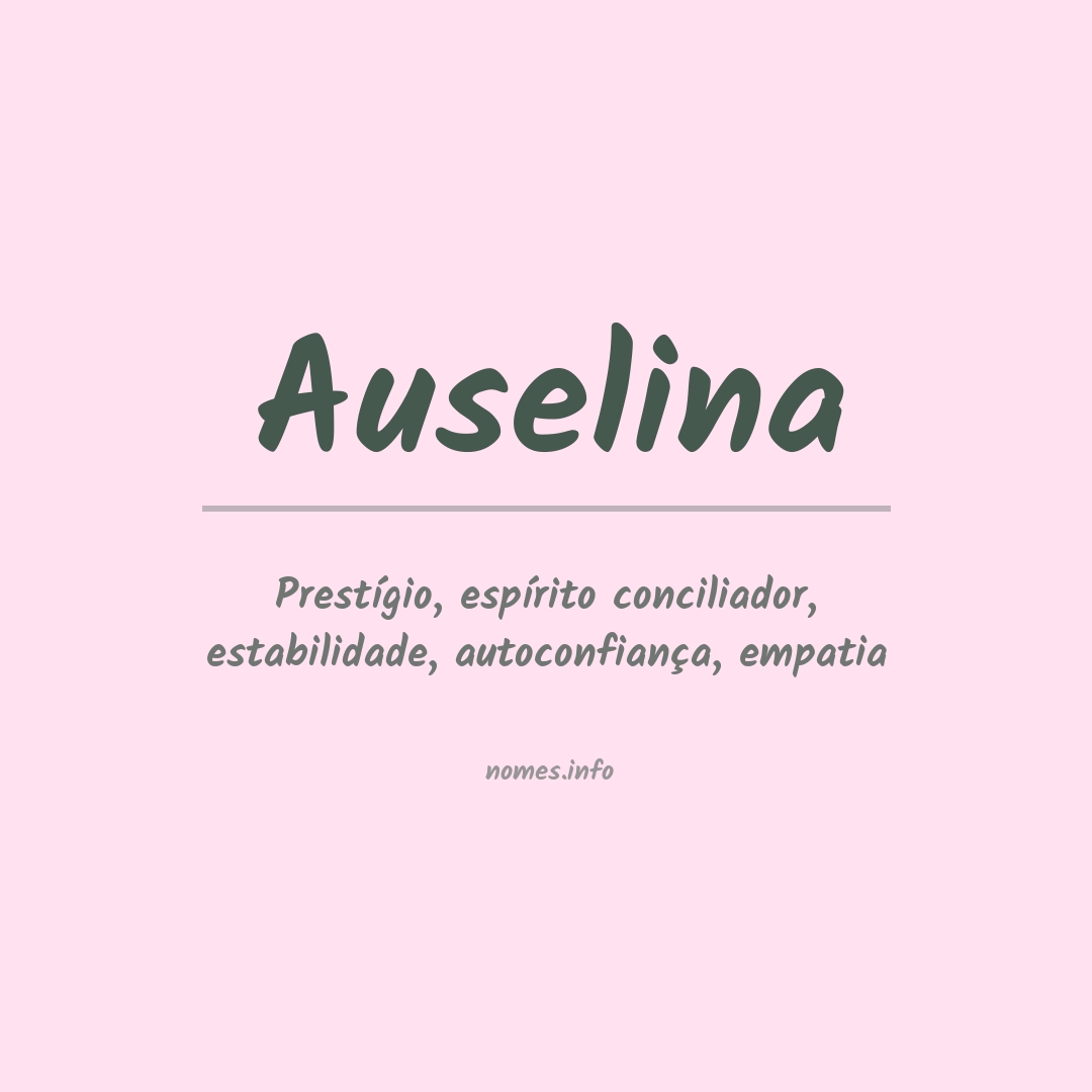 Significado do nome Auselina