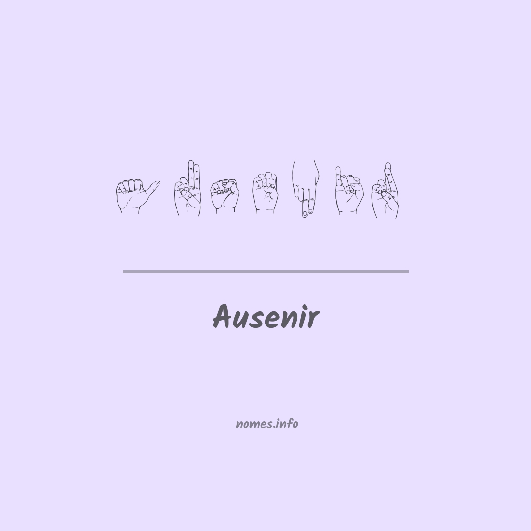 Ausenir em Libras
