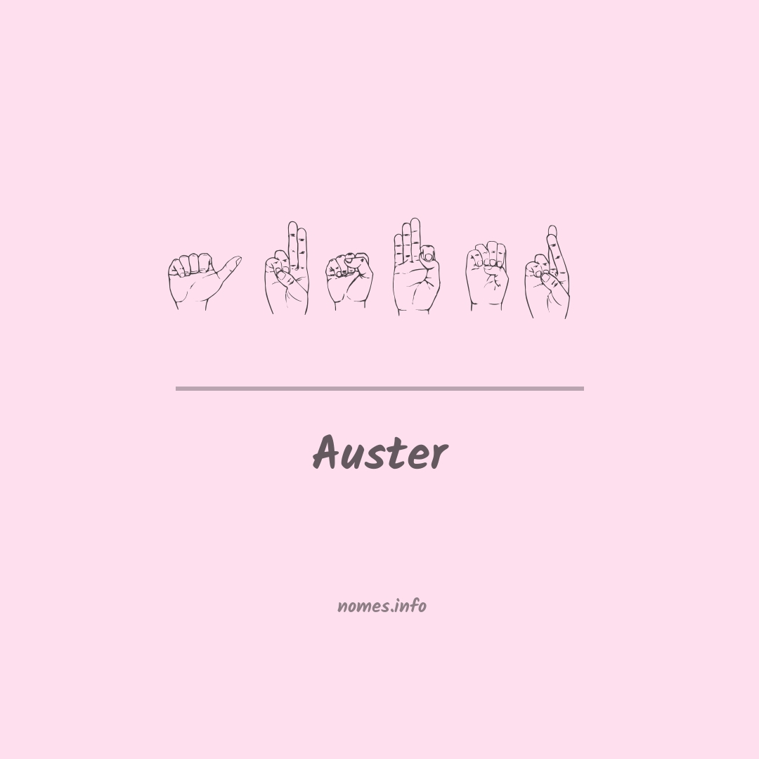 Auster em Libras