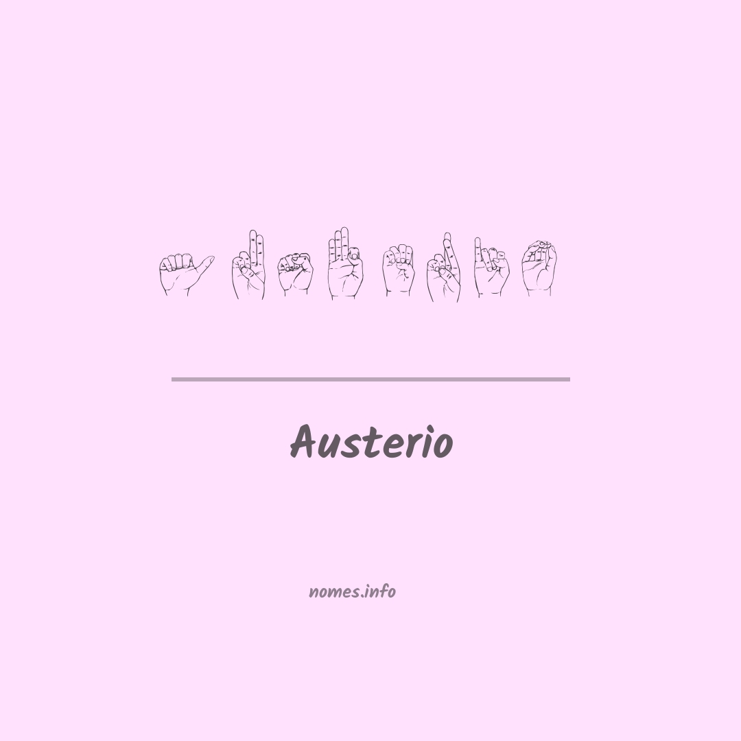Austerio em Libras