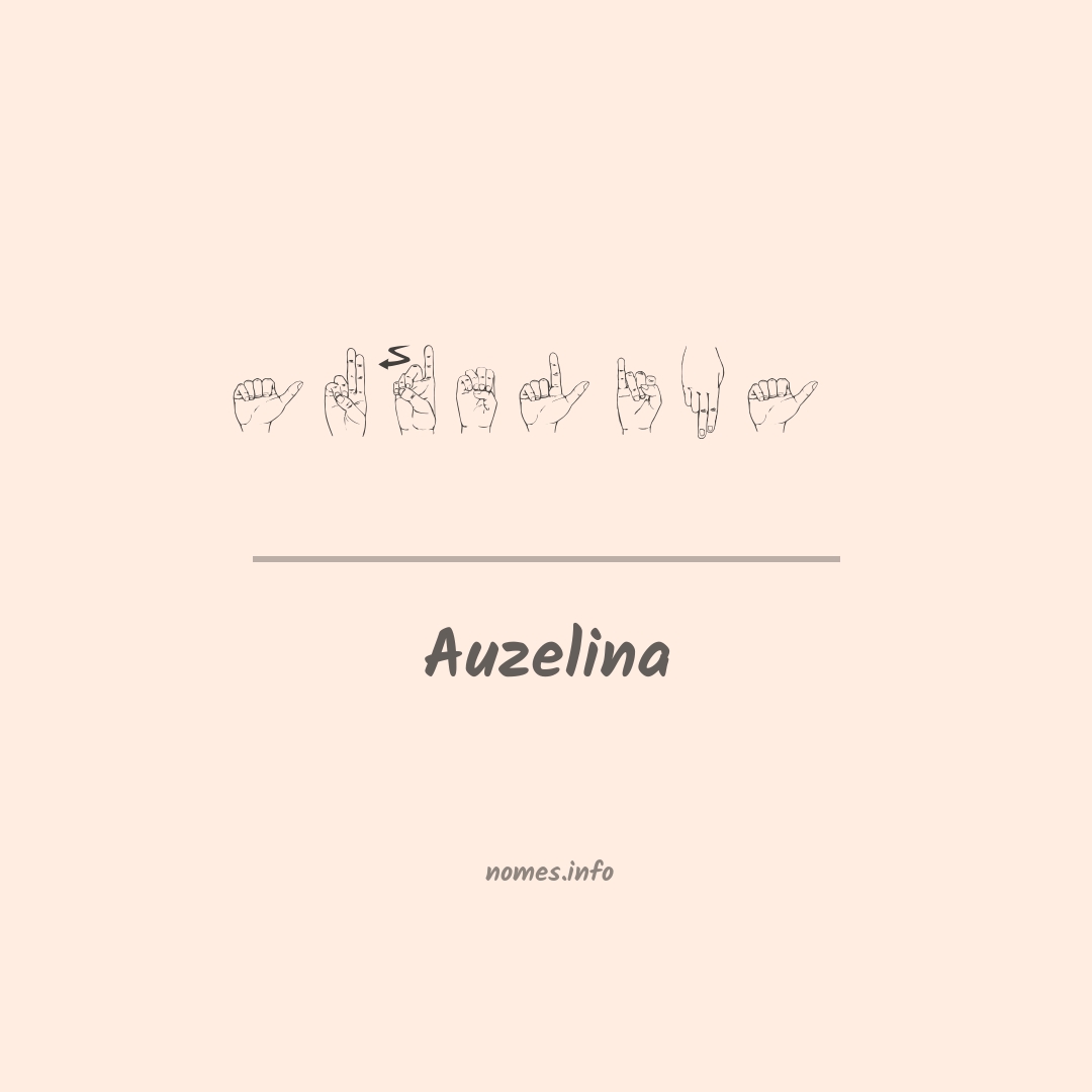 Auzelina em Libras