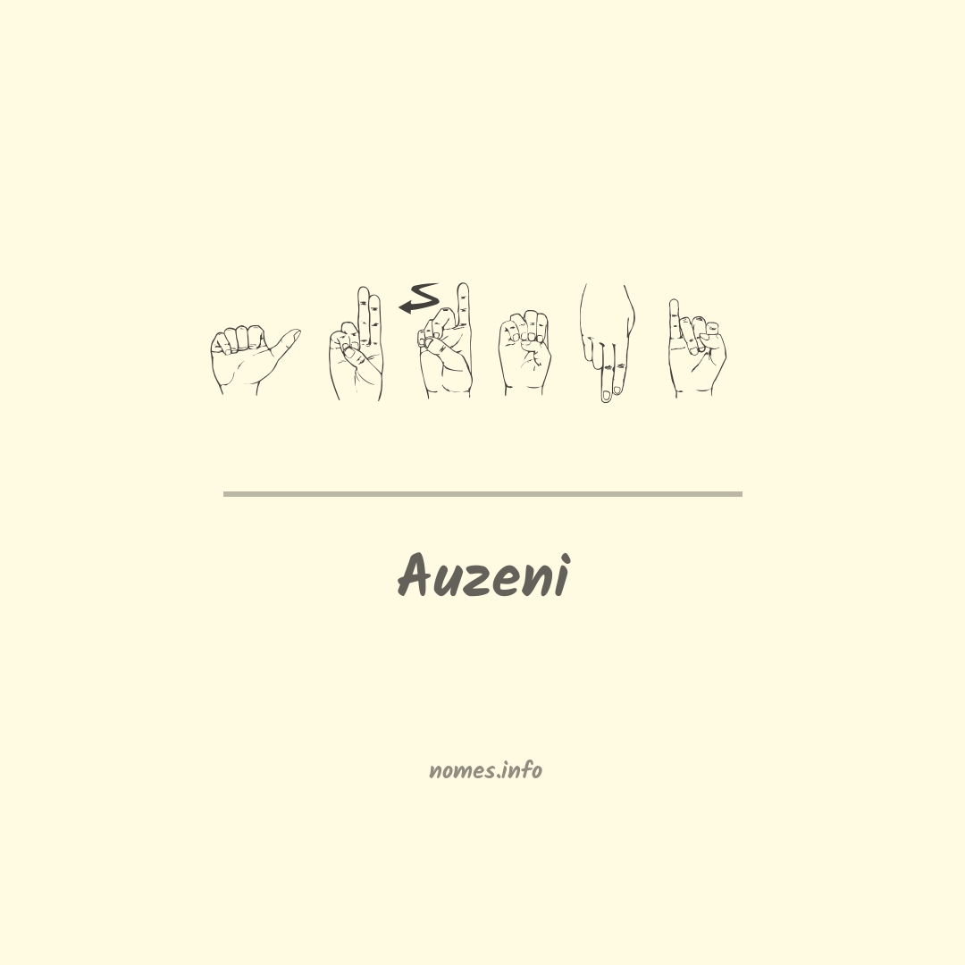 Auzeni em Libras