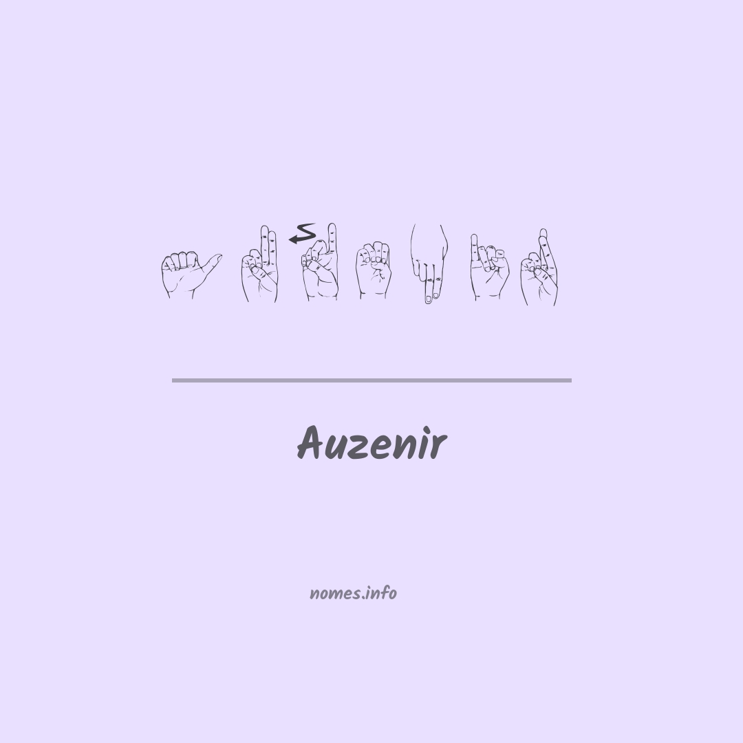 Auzenir em Libras