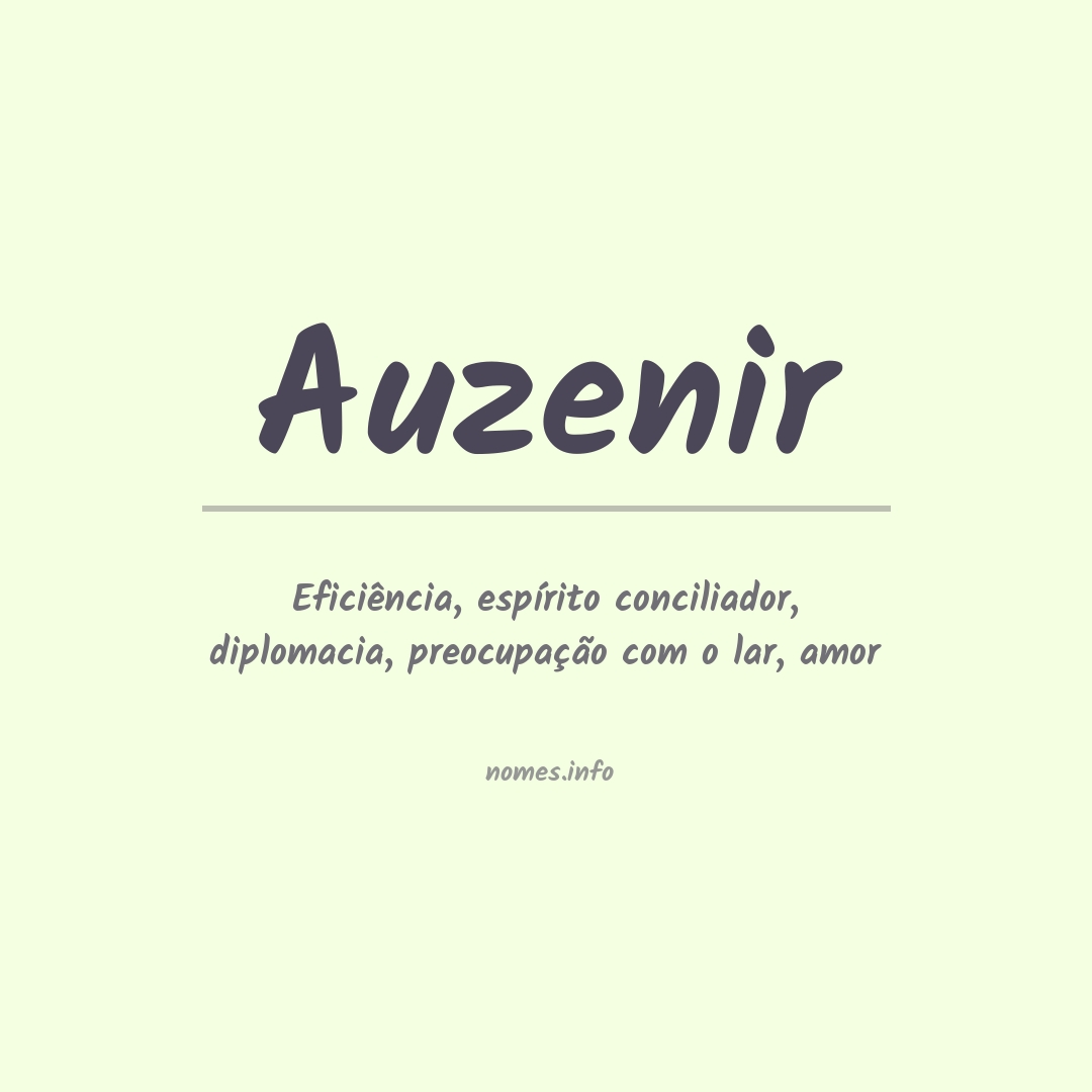 Significado do nome Auzenir