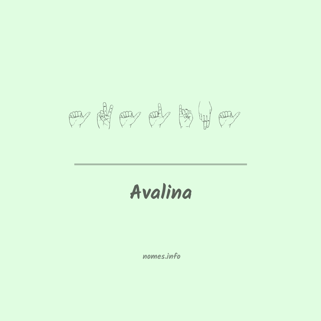 Avalina em Libras