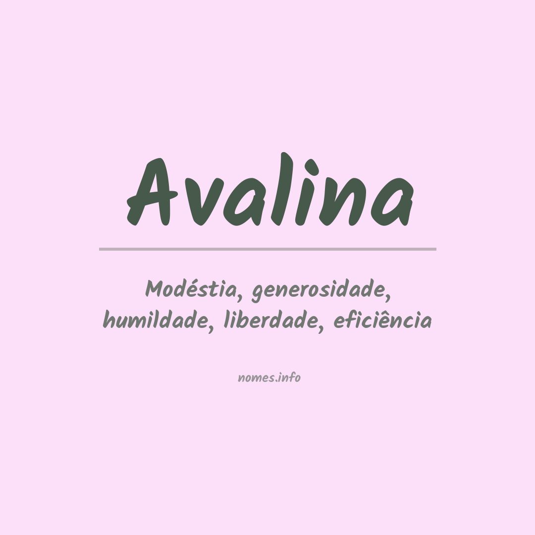 Significado do nome Avalina