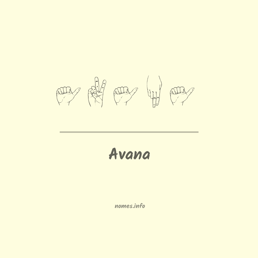Avana em Libras
