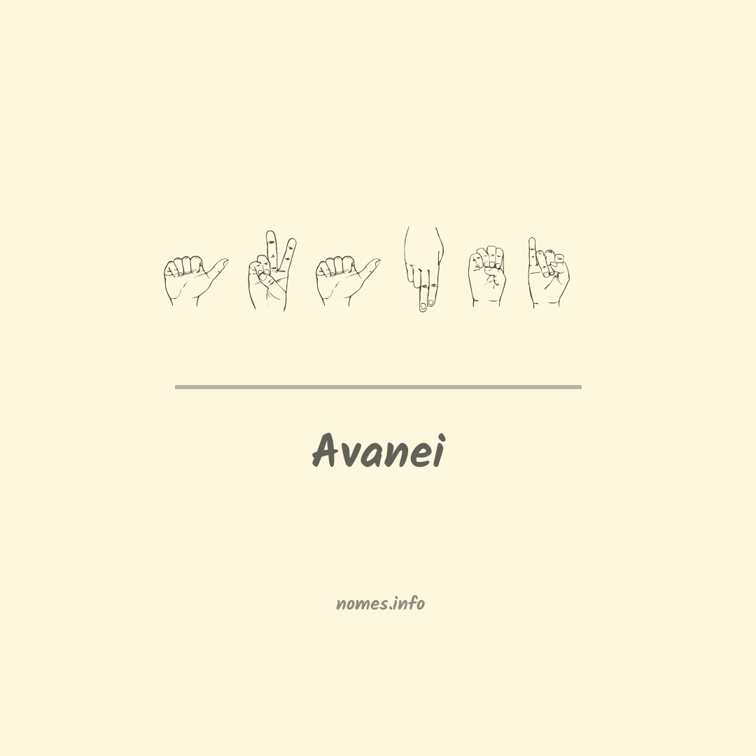 Avanei em Libras