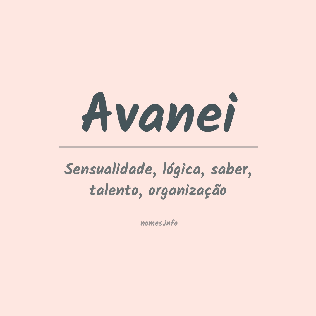 Significado do nome Avanei