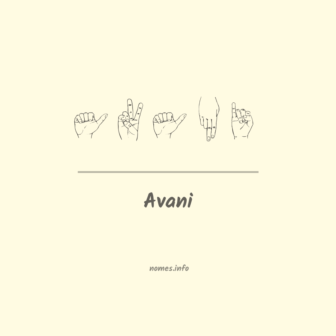 Avani em Libras
