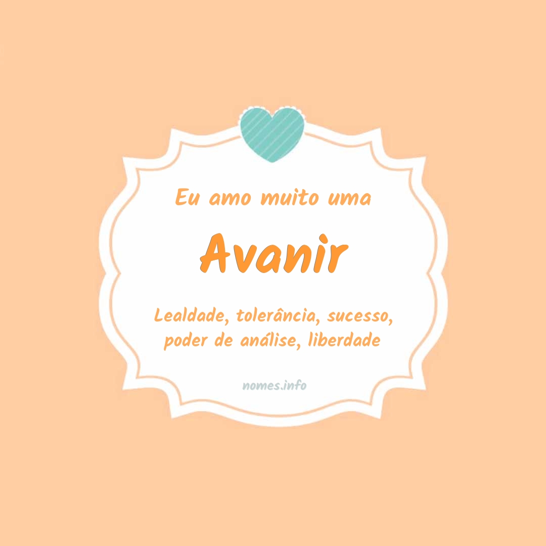 Eu amo muito Avanir