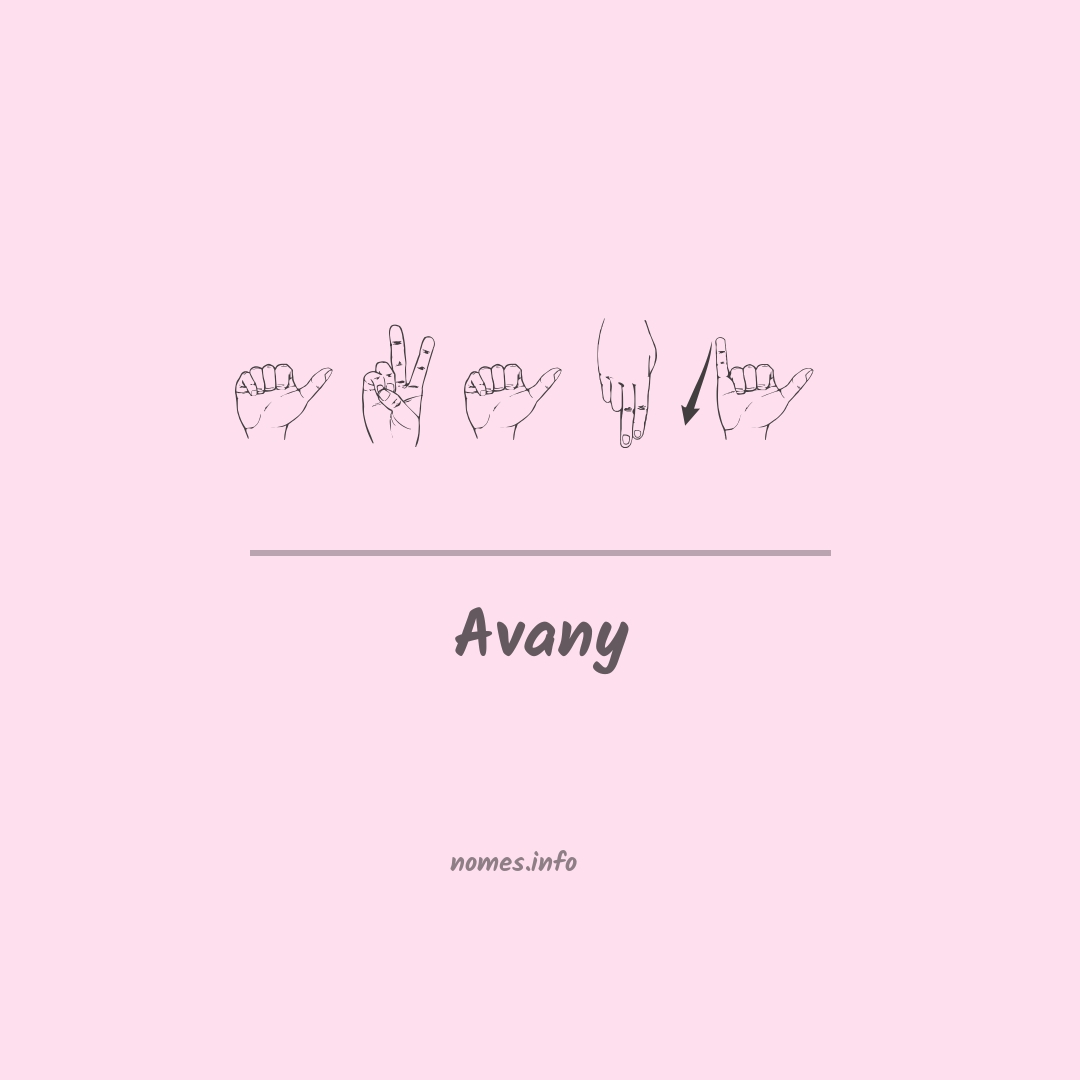 Avany em Libras