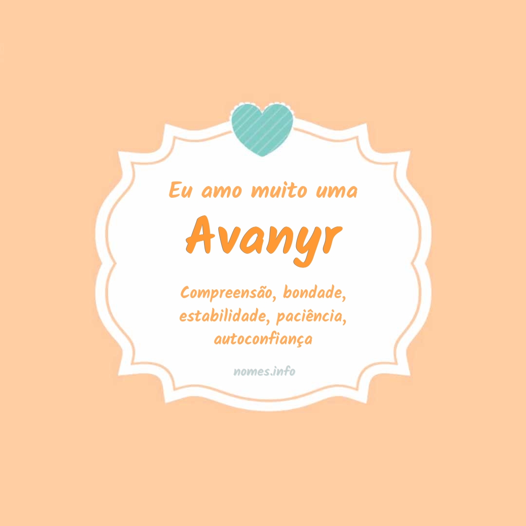 Eu amo muito Avanyr