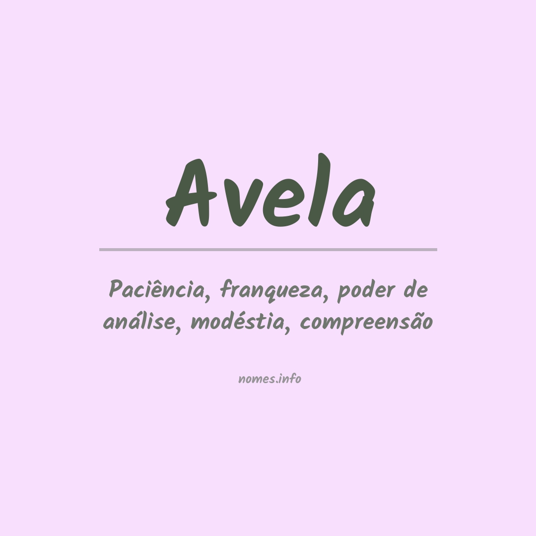 Significado do nome Avela