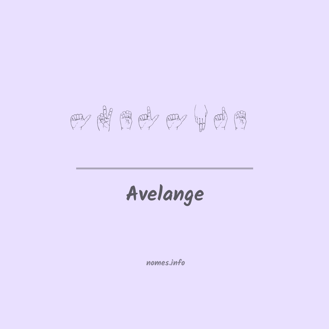 Avelange em Libras