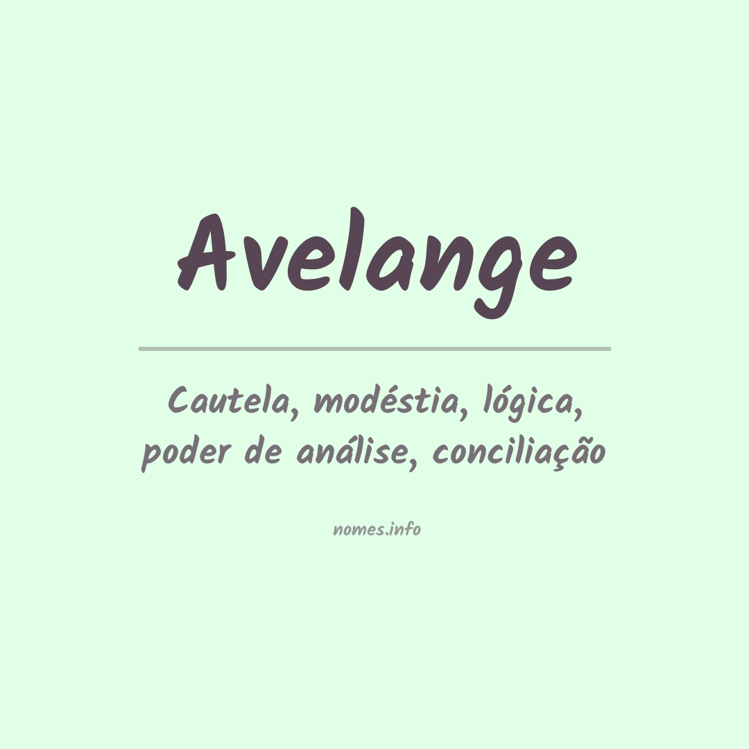 Significado do nome Avelange
