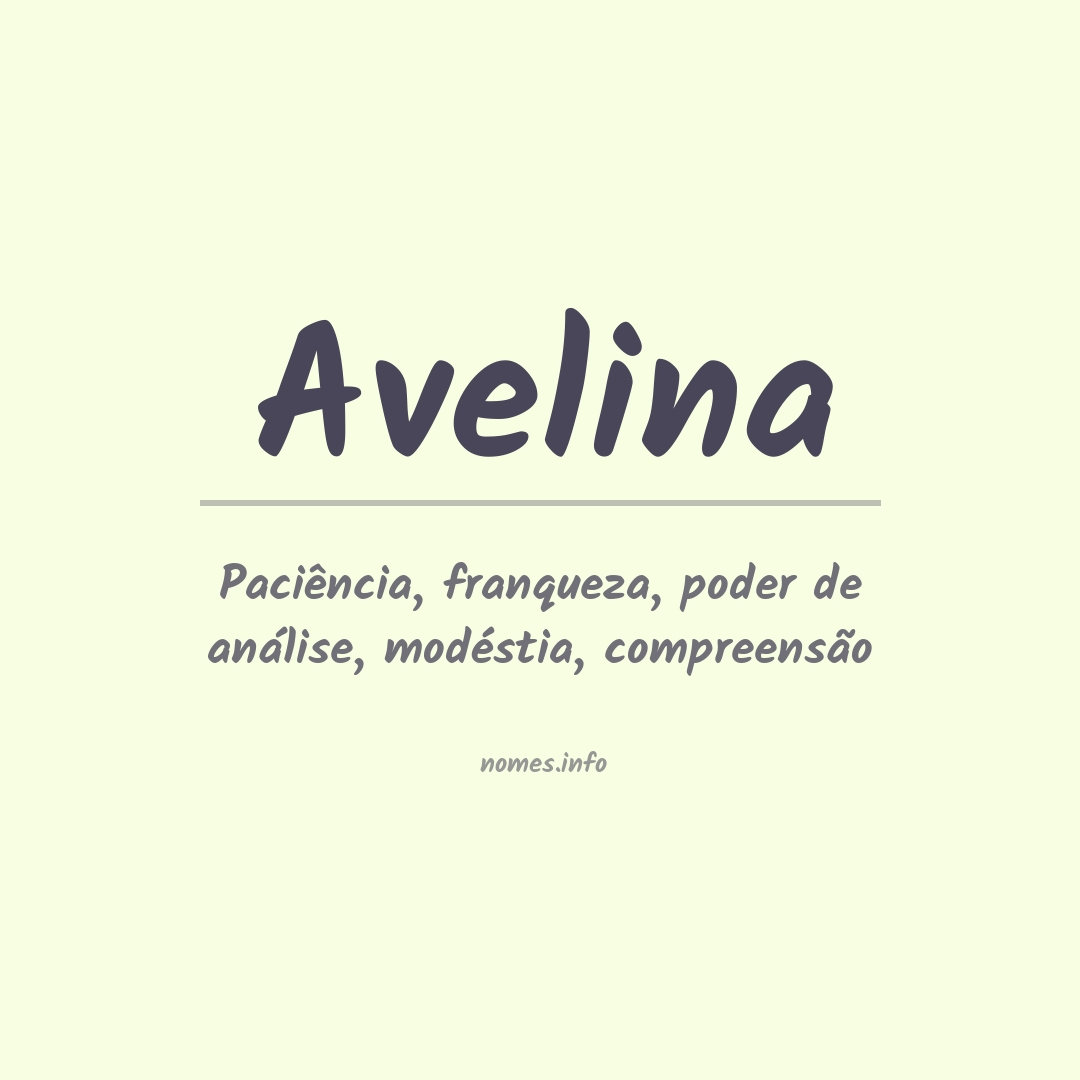 Significado do nome Avelina