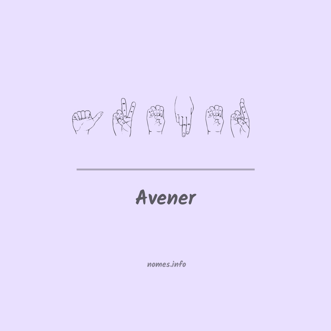Avener em Libras