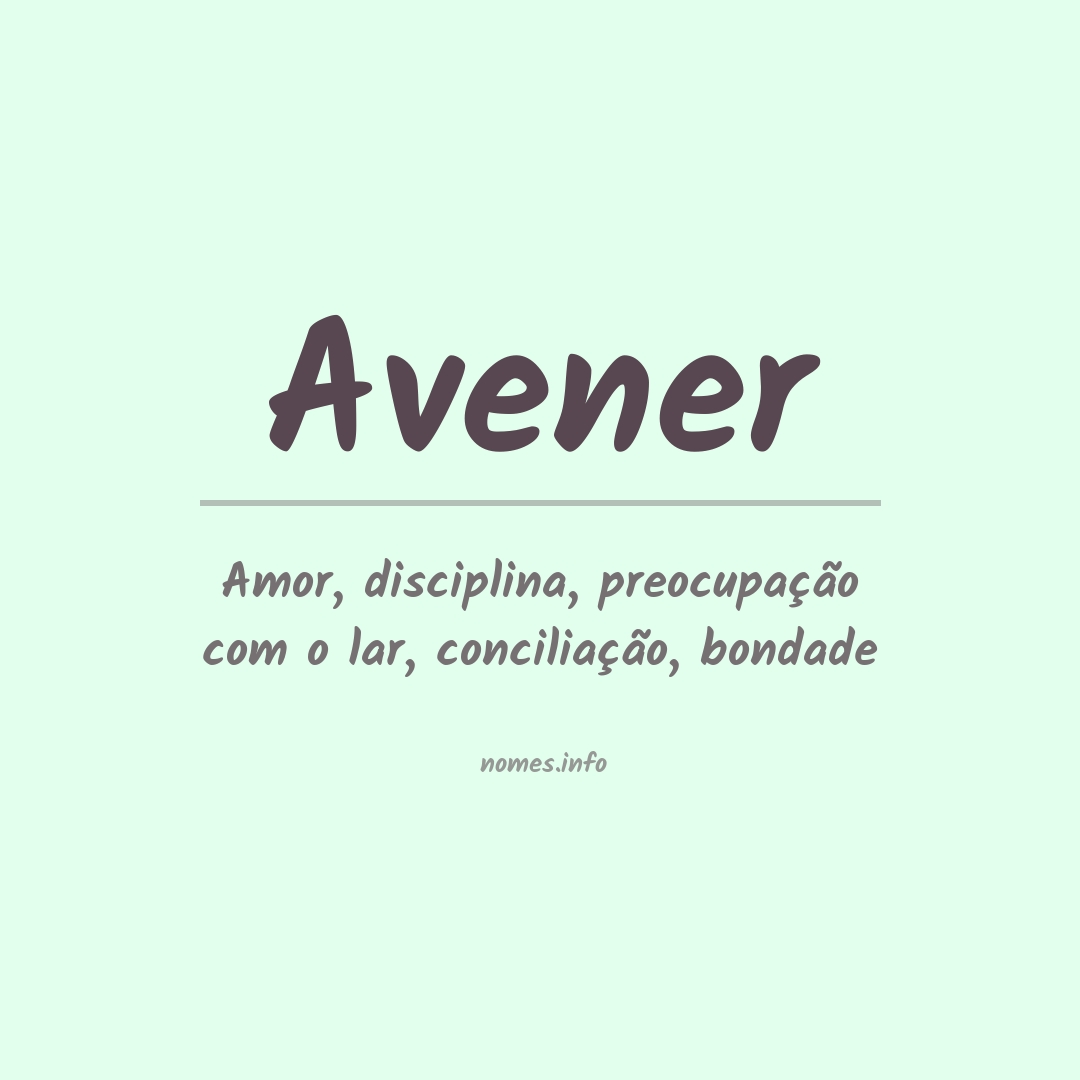 Significado do nome Avener