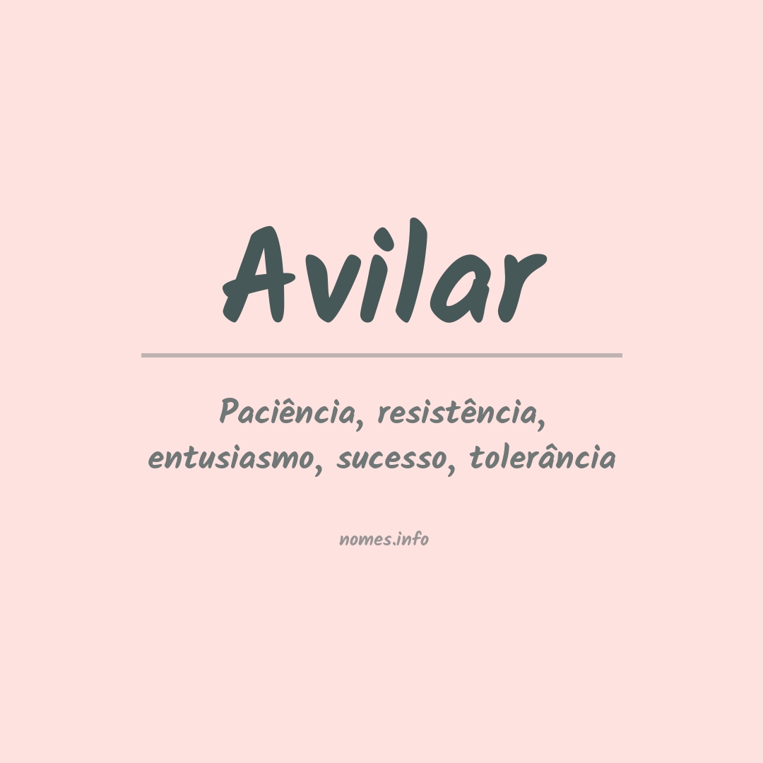 Significado do nome Avilar