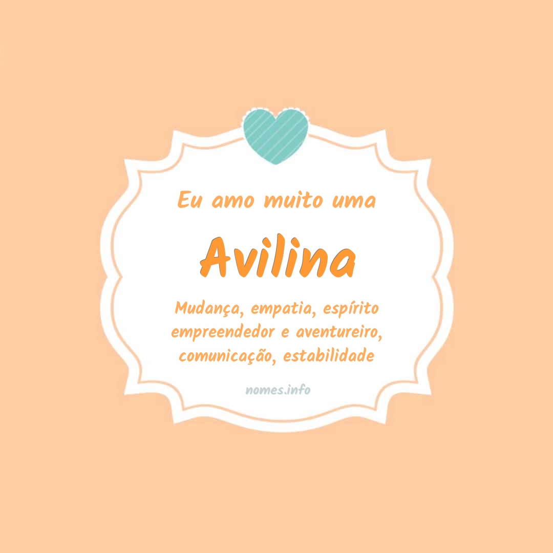 Eu amo muito Avilina