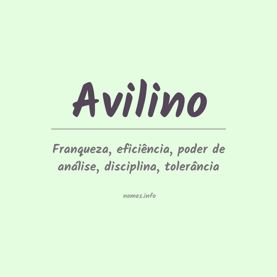 Significado do nome Avilino