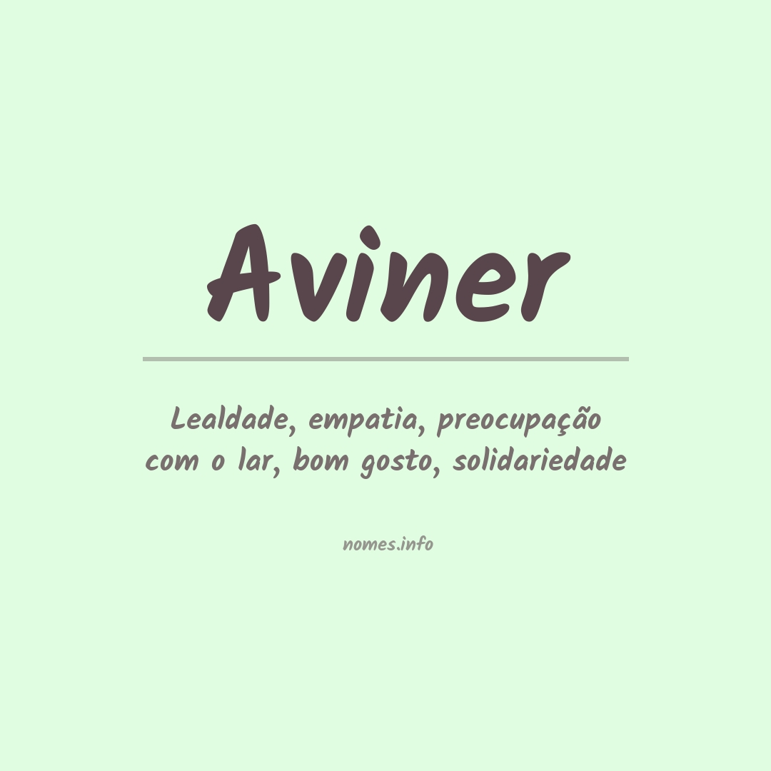 Significado do nome Aviner