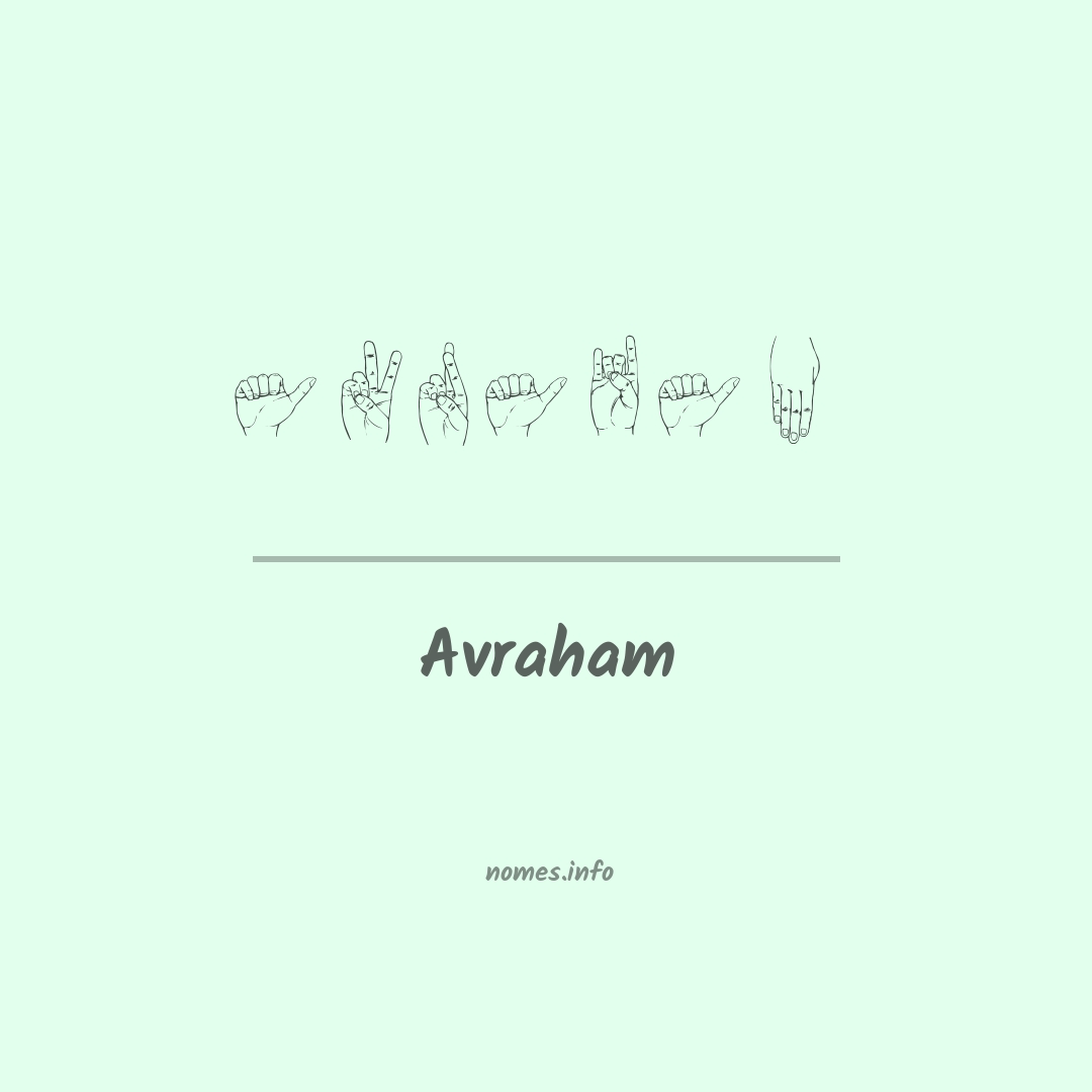 Avraham em Libras
