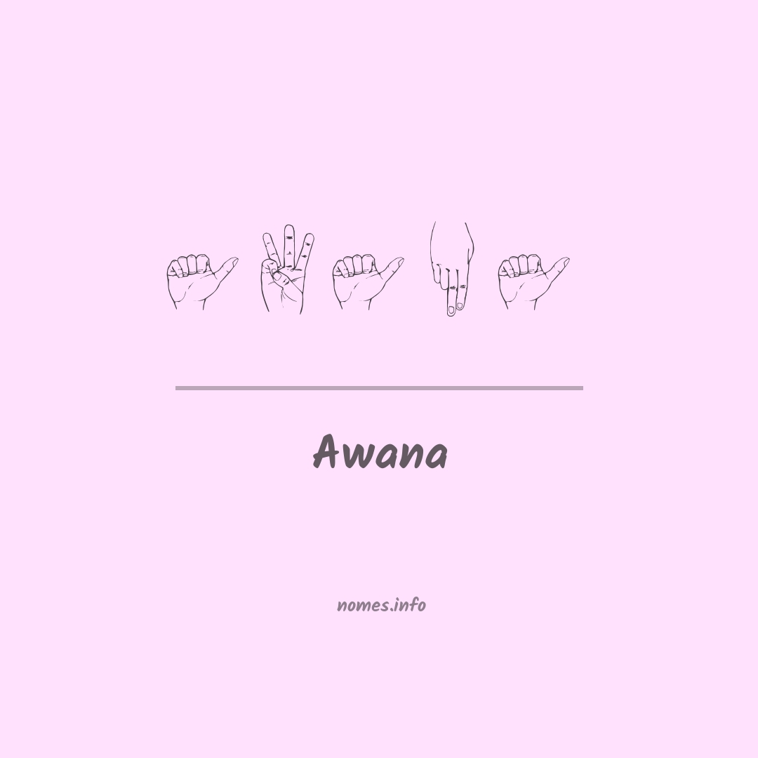 Awana em Libras