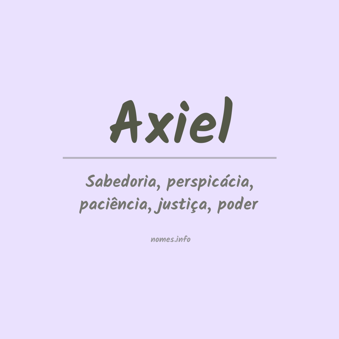 Significado do nome Axiel