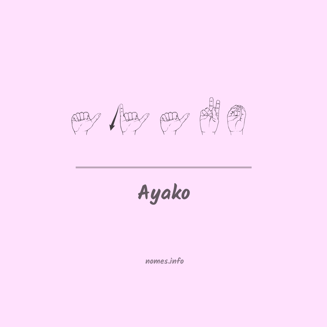 Ayako em Libras