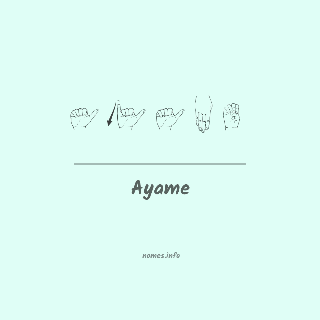 Ayame em Libras