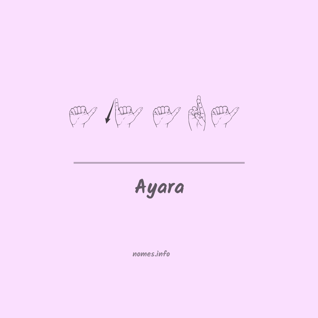 Ayara em Libras
