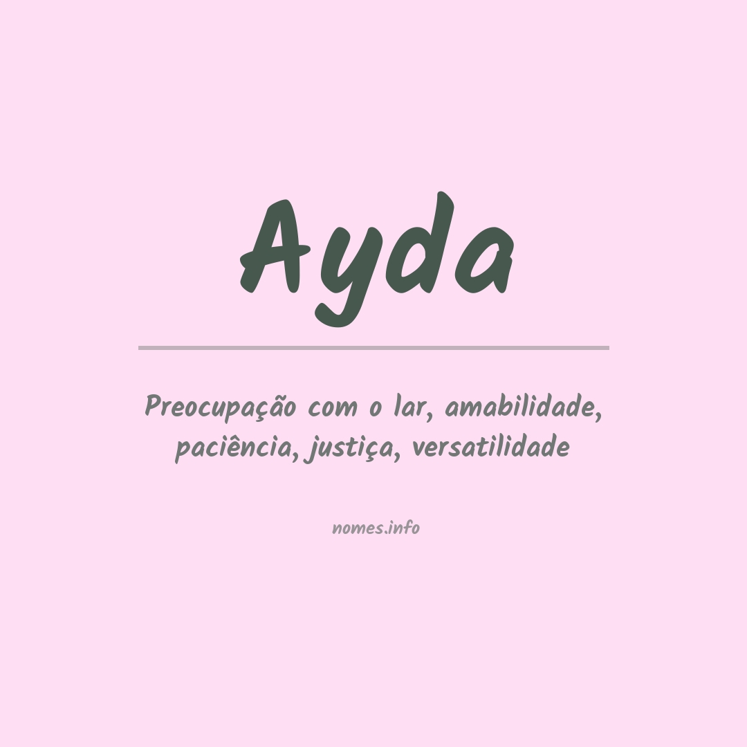 Significado do nome Ayda
