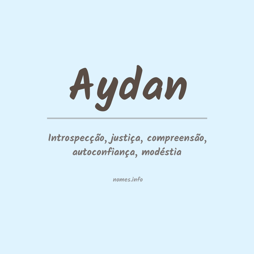 Significado do nome Aydan